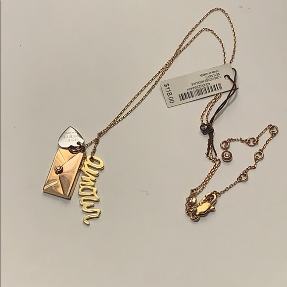 NWT HENRI BENDEL LOVE LETTER NECKLACE - Picture 4 of 8